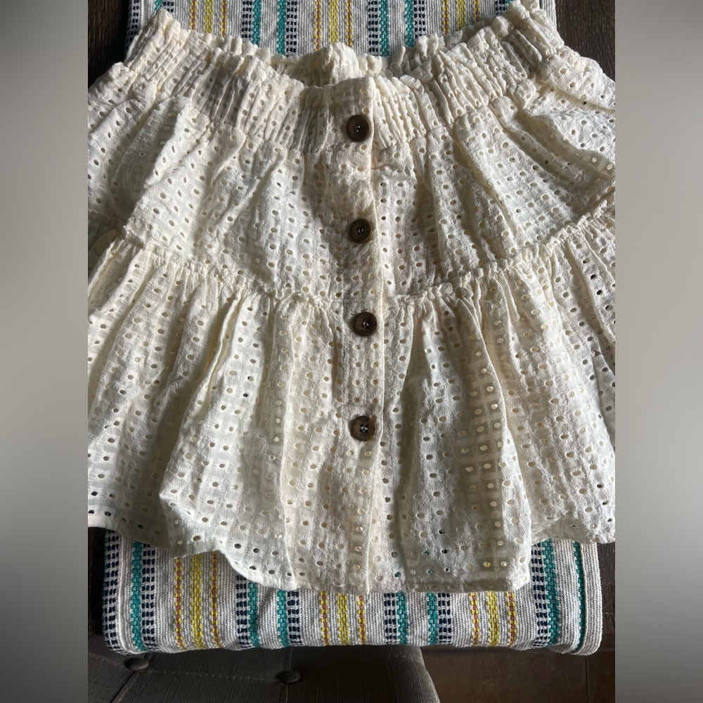 NEW cloth button up skirt - size M